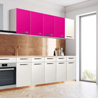 Klebefolie für die Küche Pink Dark - Wandschrank 160x60 cm - Seite