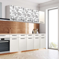 Klebefolie für die Küche Vineyard - Wandschrank 160x60 cm - Seite
