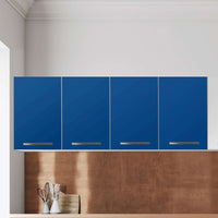 Klebefolie für die Küche Blau Dark - Wandschrank 160x60 cm - Zoom