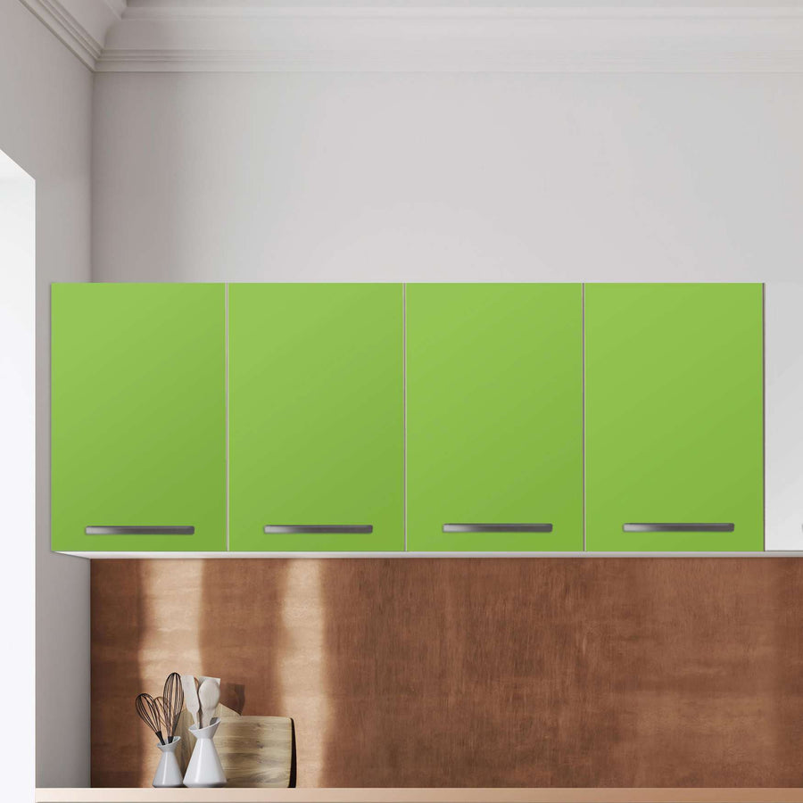 Klebefolie für die Küche Hellgrün Dark - Wandschrank 160x60 cm - Zoom