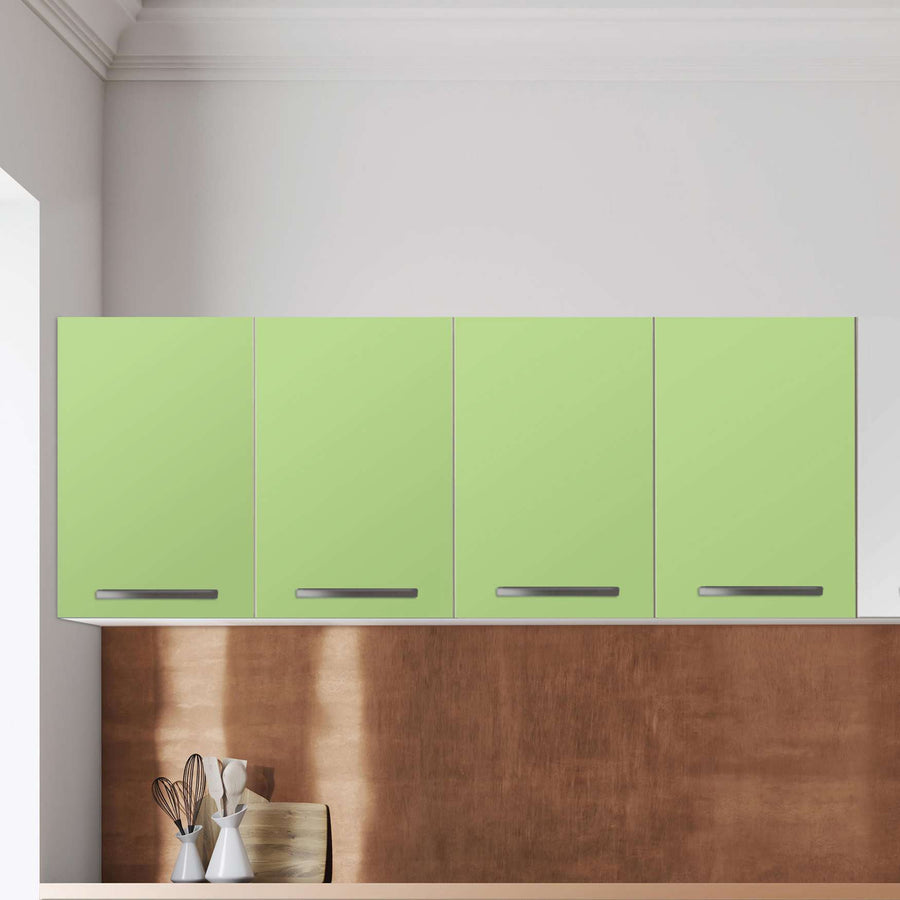 Klebefolie für die Küche Hellgrün Light - Wandschrank 160x60 cm - Zoom