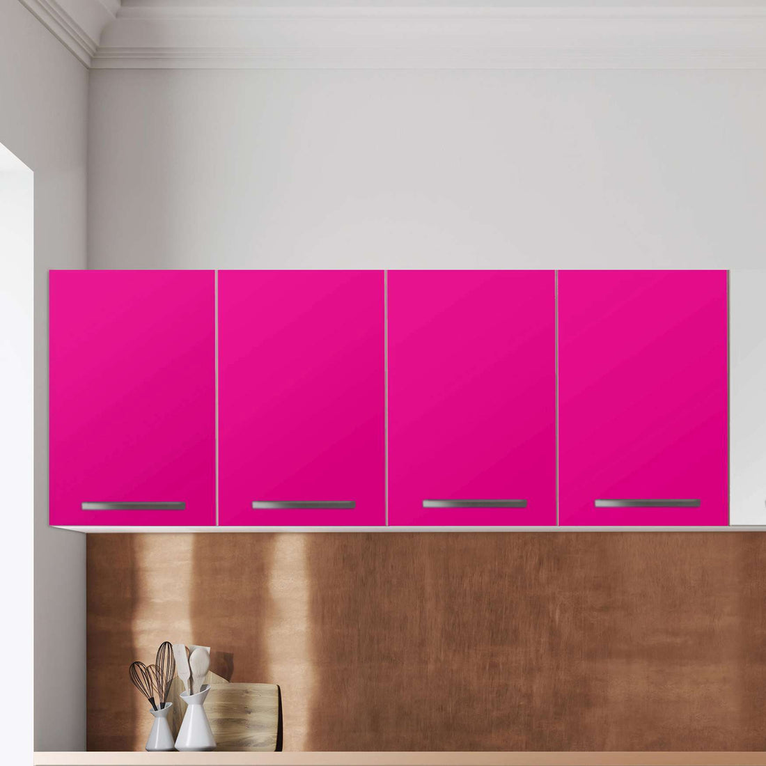 Klebefolie für die Küche Pink Dark - Wandschrank 160x60 cm - Zoom
