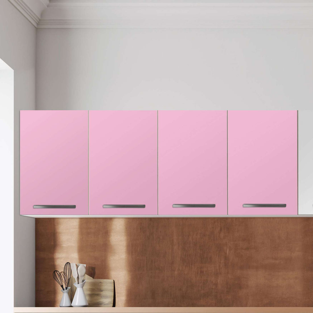 Klebefolie für die Küche Pink Light - Wandschrank 160x60 cm - Zoom