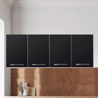 Klebefolie für die Küche Schwarz  - Wandschrank 160x60 cm - Zoom