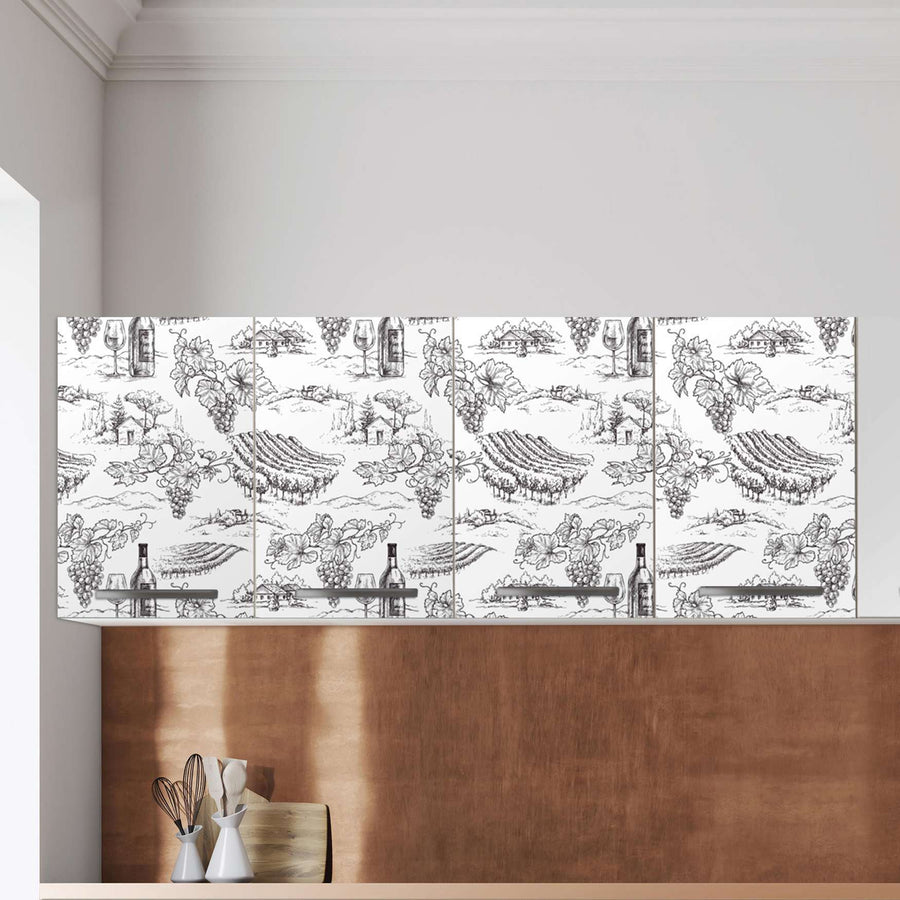 Klebefolie für die Küche Vineyard - Wandschrank 160x60 cm - Zoom