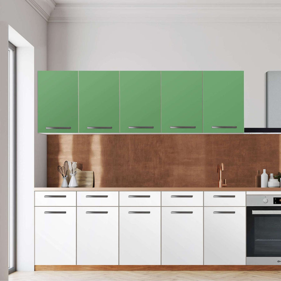 Klebefolie für die Küche -Grün Light- Wandschrank 200x60 cm - Front