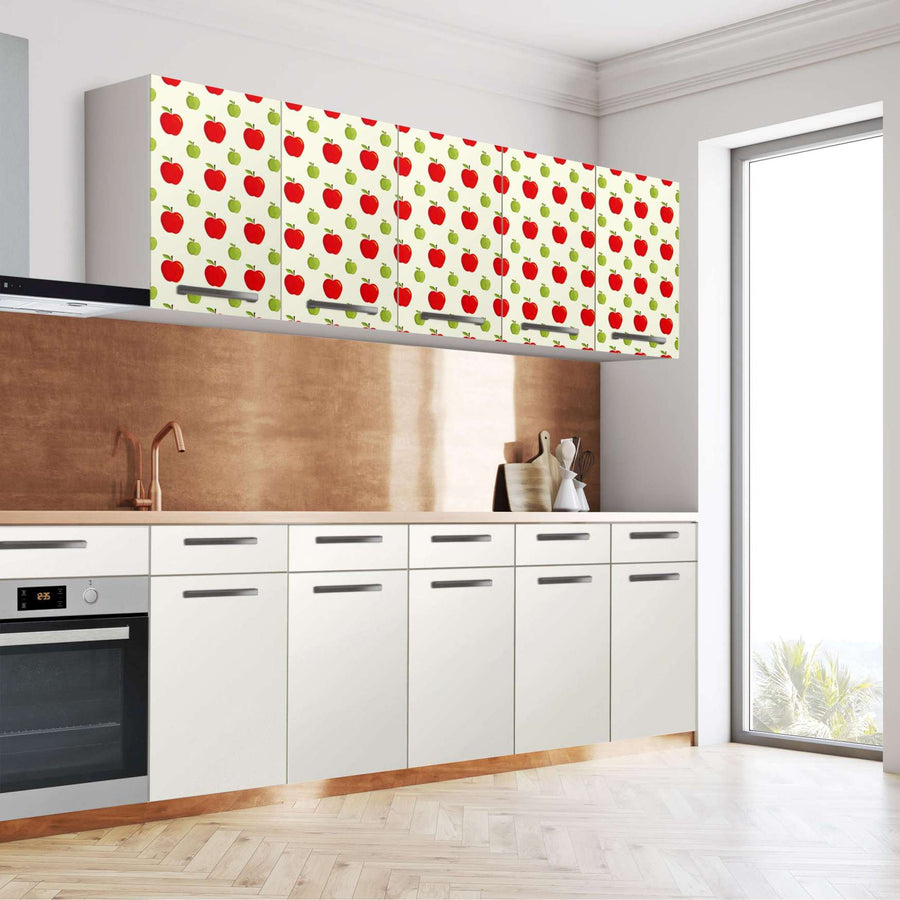 Klebefolie für die Küche An apple a day - Wandschrank 200x60 cm - Seite