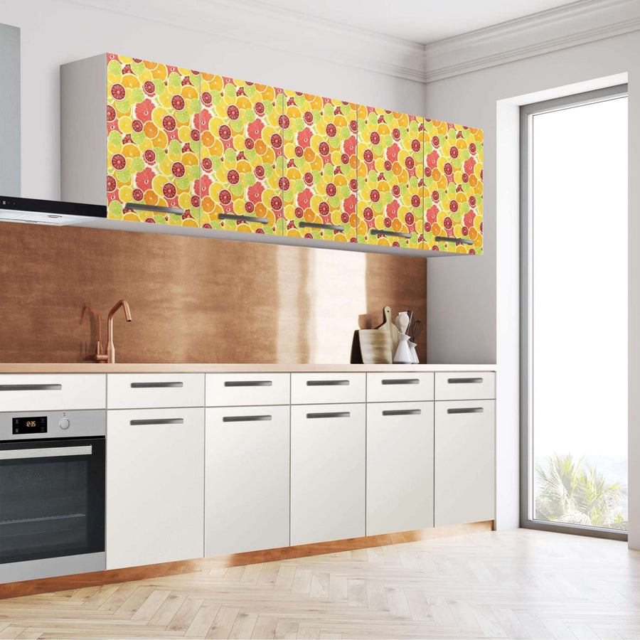 Klebefolie für die Küche Citrus - Wandschrank 200x60 cm - Seite