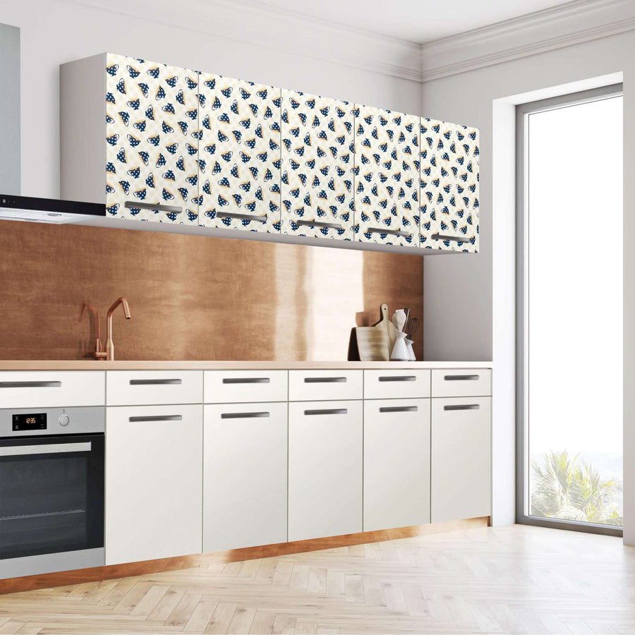 Klebefolie für die Küche Teatime - Wandschrank 200x60 cm - Seite