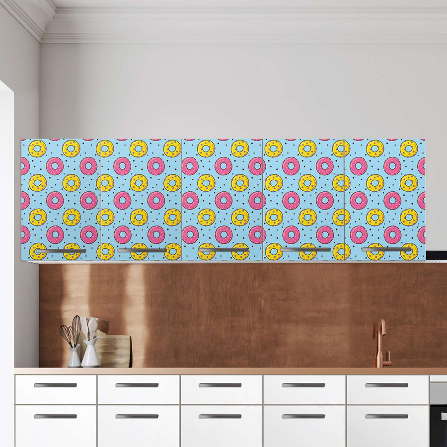 Klebefolie für die Küche Donutparty - Wandschrank 200x60 cm - Zoom