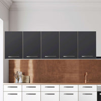 Klebefolie für die Küche Grau Dark - Wandschrank 200x60 cm - Zoom