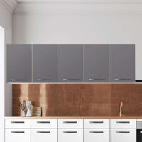 Klebefolie für die Küche Grau Light - Wandschrank 200x60 cm - Zoom