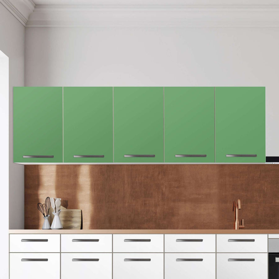 Klebefolie für die Küche Grün Light - Wandschrank 200x60 cm - Zoom