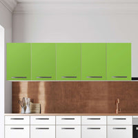 Klebefolie für die Küche Hellgrün Dark - Wandschrank 200x60 cm - Zoom