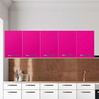 Klebefolie für die Küche Pink Dark - Wandschrank 200x60 cm - Zoom