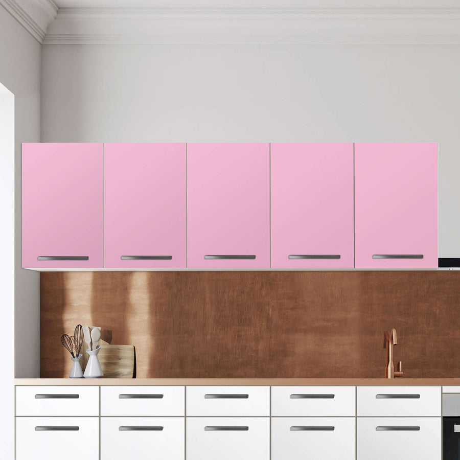 Klebefolie für die Küche Pink Light - Wandschrank 200x60 cm - Zoom