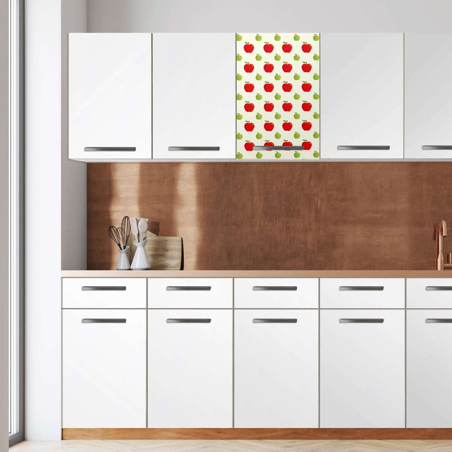 Klebefolie für die Küche -An apple a day- Wandschrank 40x60 cm - Front