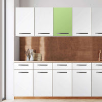 Klebefolie für die Küche -Hellgrün Light- Wandschrank 40x60 cm - Front