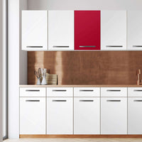 Klebefolie für die Küche -Rot Dark- Wandschrank 40x60 cm - Front