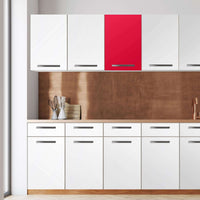 Klebefolie für die Küche -Rot Light- Wandschrank 40x60 cm - Front