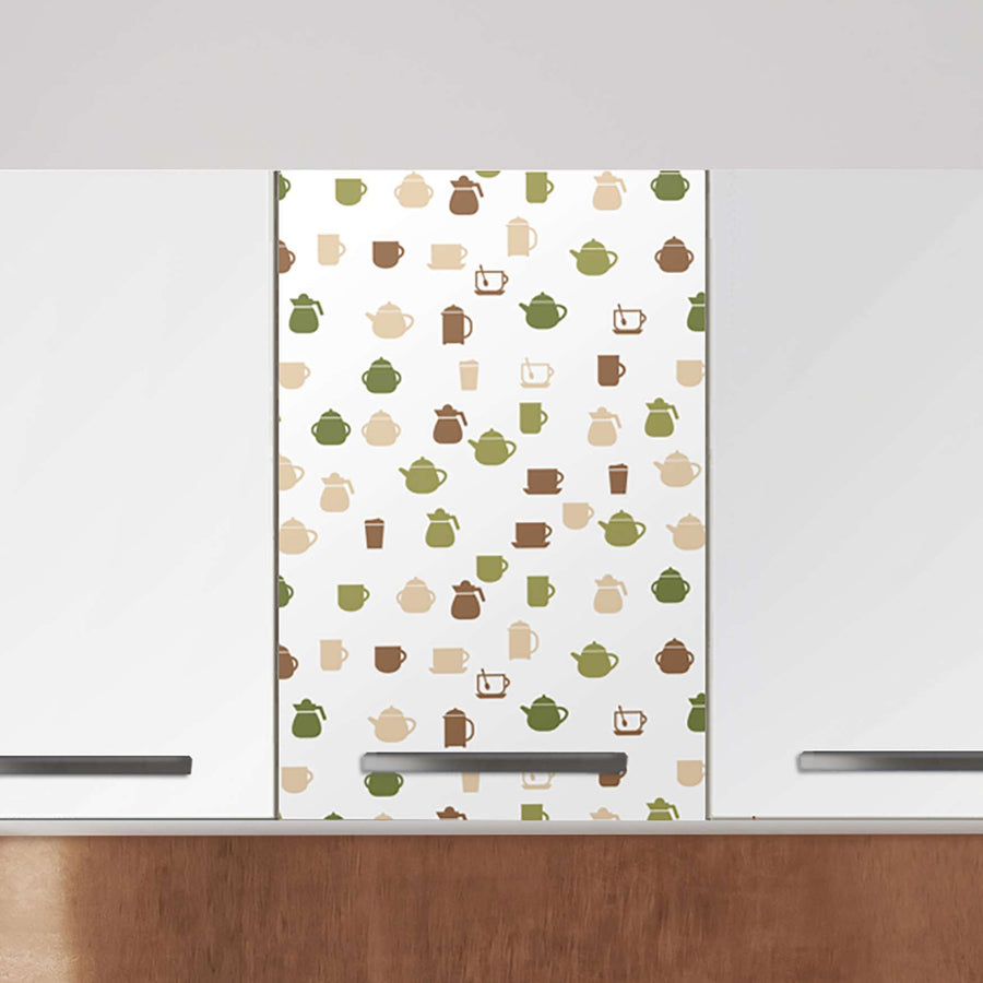 Klebefolie für die Küche Cans and Cups - Wandschrank 40x60 cm - Zoom