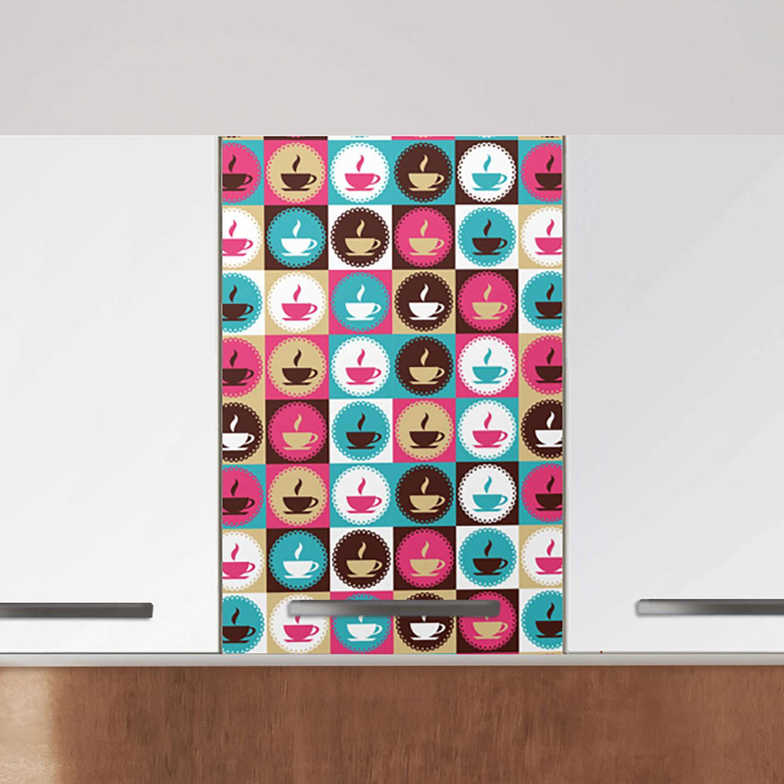 Klebefolie für die Küche Coffee Cups - Wandschrank 40x60 cm - Zoom