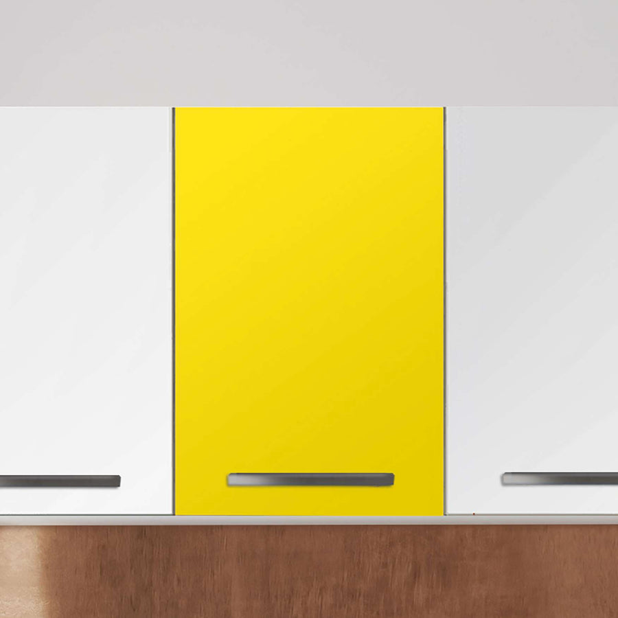 Klebefolie für die Küche Gelb Dark - Wandschrank 40x60 cm - Zoom