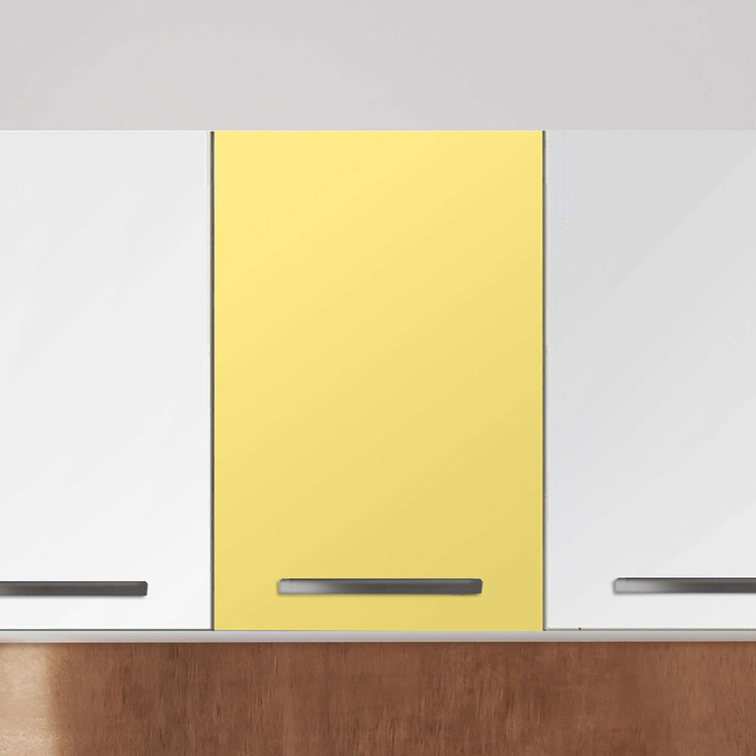 Klebefolie für die Küche Gelb Light - Wandschrank 40x60 cm - Zoom