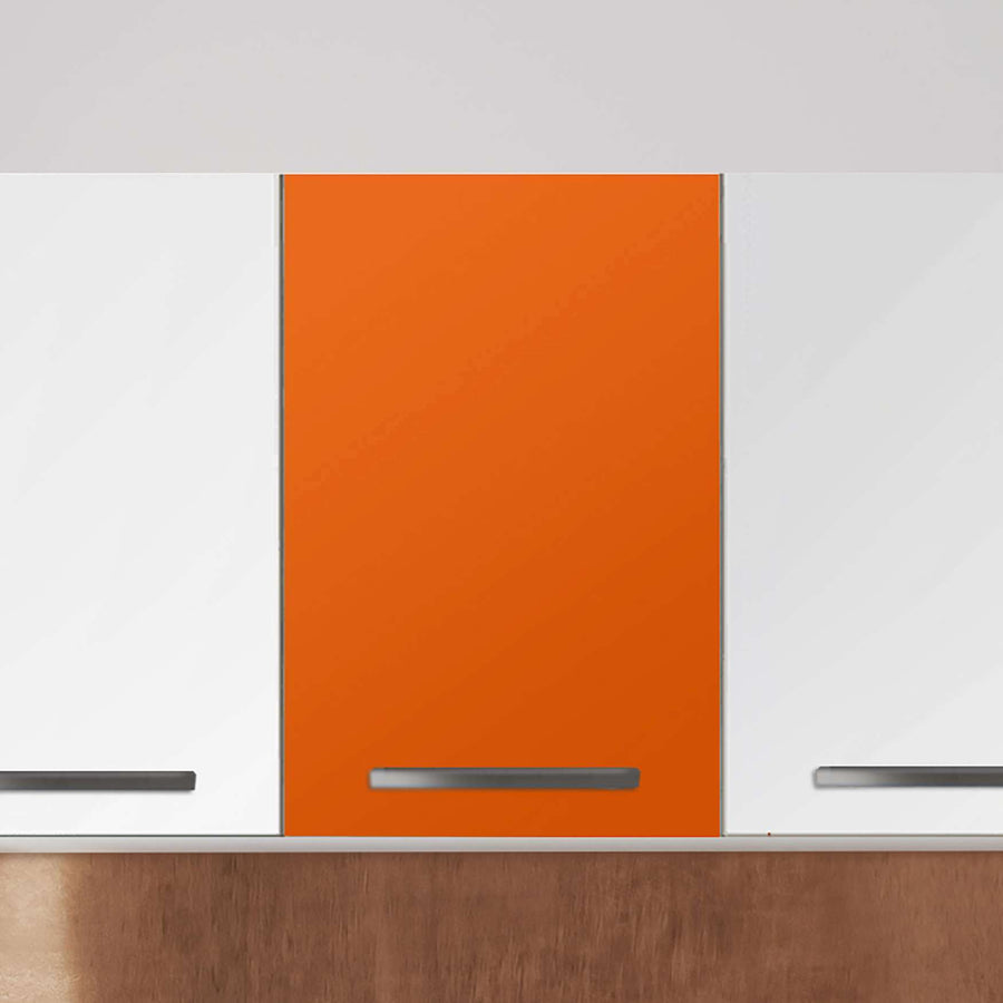 Klebefolie für die Küche Orange Dark - Wandschrank 40x60 cm - Zoom