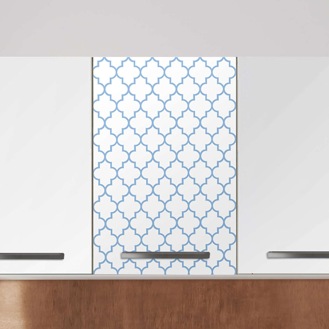 Klebefolie für die Küche Retro Pattern - Blau - Wandschrank 40x60 cm - Zoom