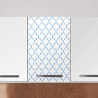 Klebefolie für die Küche Retro Pattern - Blau - Wandschrank 40x60 cm - Zoom