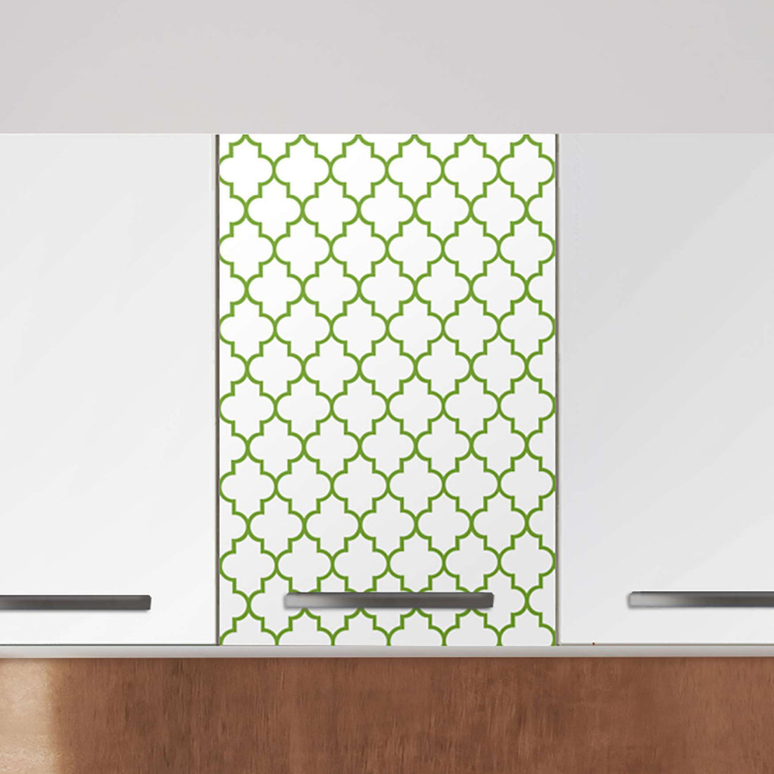 Klebefolie für die Küche Retro Pattern - Grün - Wandschrank 40x60 cm - Zoom