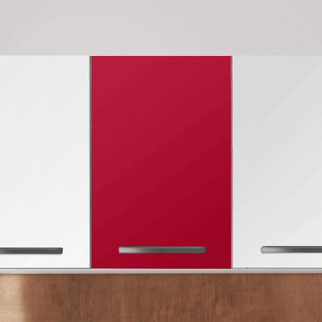 Klebefolie für die Küche Rot Dark - Wandschrank 40x60 cm - Zoom