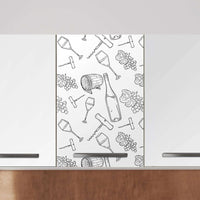 Klebefolie für die Küche Vino - Wandschrank 40x60 cm - Zoom