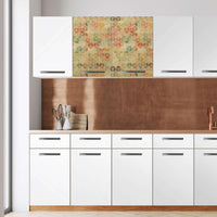 Klebefolie für die Küche -3D Retro Pattern- Wandschrank 80x60 cm - Front
