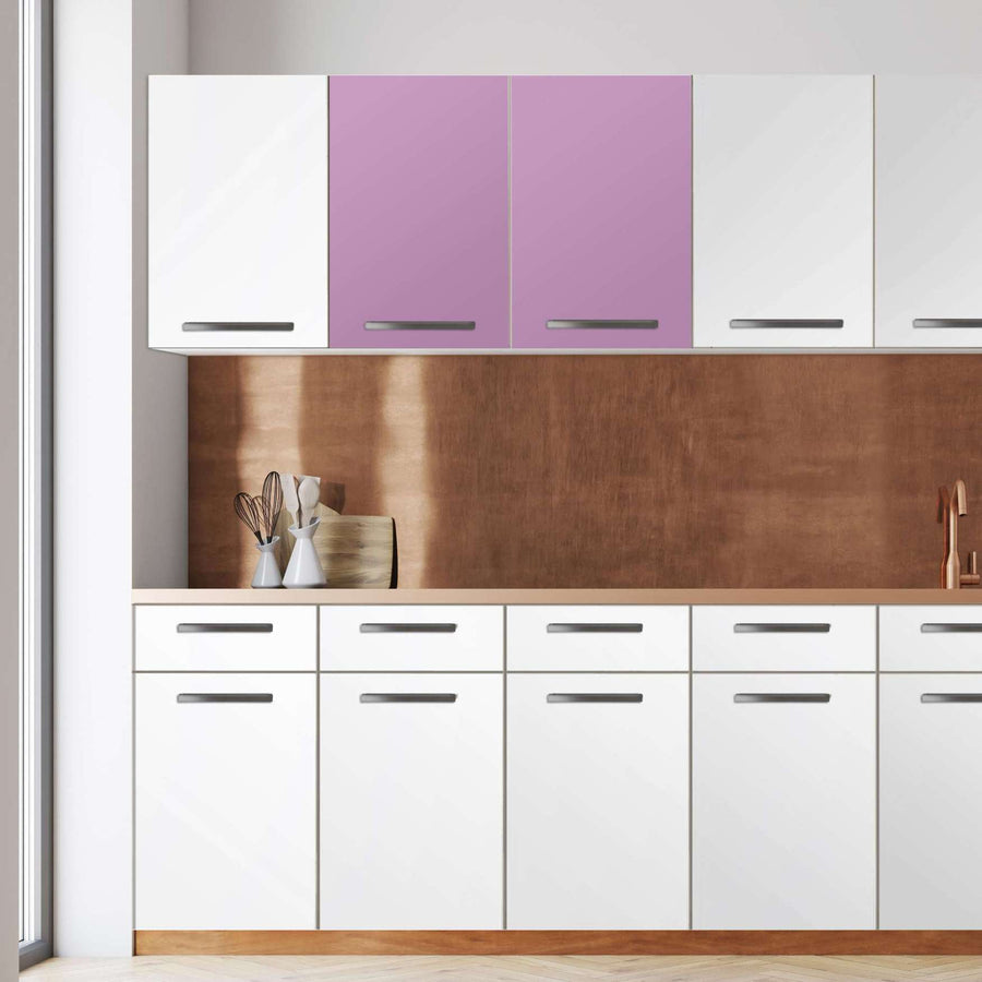 Klebefolie für die Küche -Flieder Light- Wandschrank 80x60 cm - Front