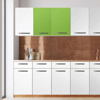 Klebefolie für die Küche -Hellgrün Dark- Wandschrank 80x60 cm - Front