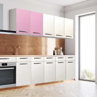 Klebefolie für die Küche Pink Light - Wandschrank 80x60 cm - Seite