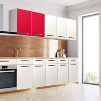 Klebefolie für die Küche Rot Light - Wandschrank 80x60 cm - Seite