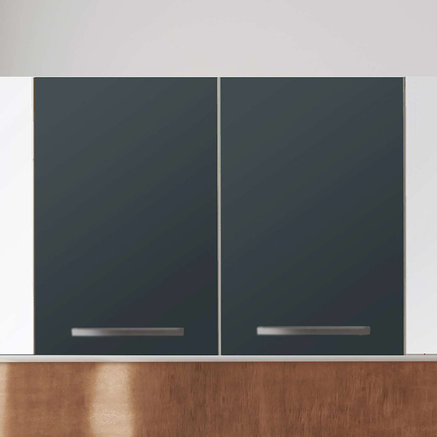 Klebefolie für die Küche Blaugrau Dark - Wandschrank 80x60 cm - Zoom