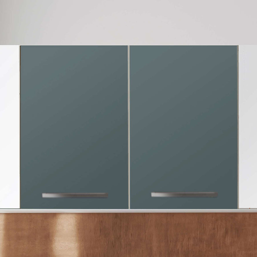 Klebefolie für die Küche Blaugrau Light - Wandschrank 80x60 cm - Zoom