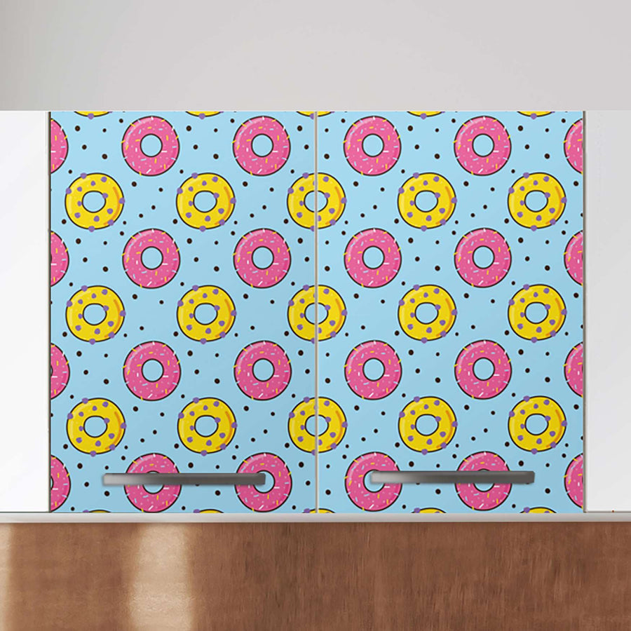 Klebefolie für die Küche Donutparty - Wandschrank 80x60 cm - Zoom