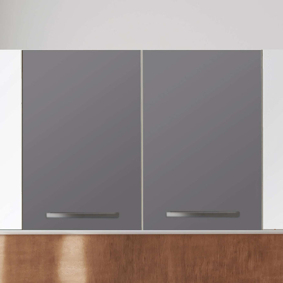 Klebefolie für die Küche Grau Light - Wandschrank 80x60 cm - Zoom