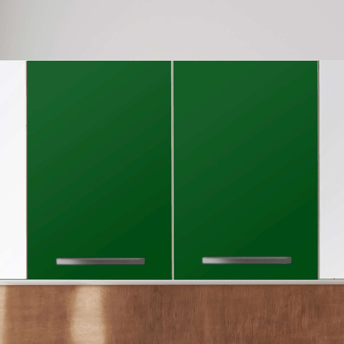 Klebefolie für die Küche Grün Dark - Wandschrank 80x60 cm - Zoom