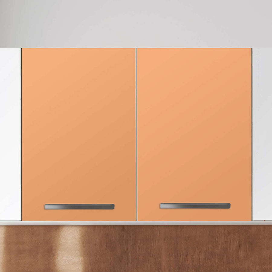 Klebefolie für die Küche Orange Light - Wandschrank 80x60 cm - Zoom