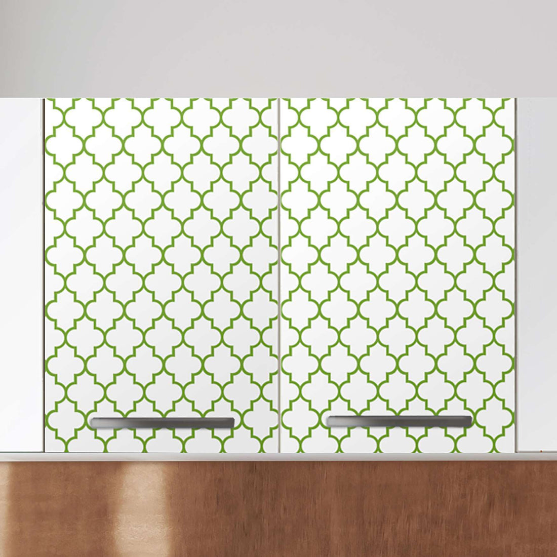 Klebefolie für die Küche Retro Pattern - Grün - Wandschrank 80x60 cm - Zoom