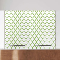 Klebefolie für die Küche Retro Pattern - Grün - Wandschrank 80x60 cm - Zoom