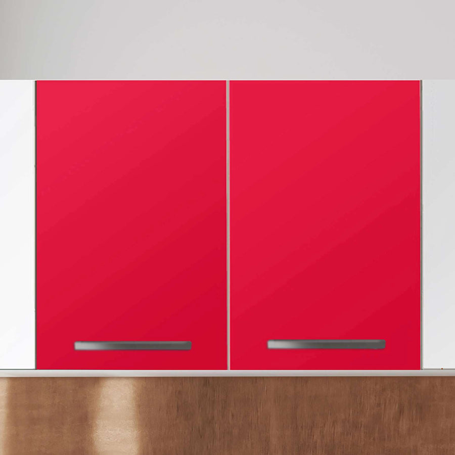 Klebefolie für die Küche Rot Light - Wandschrank 80x60 cm - Zoom