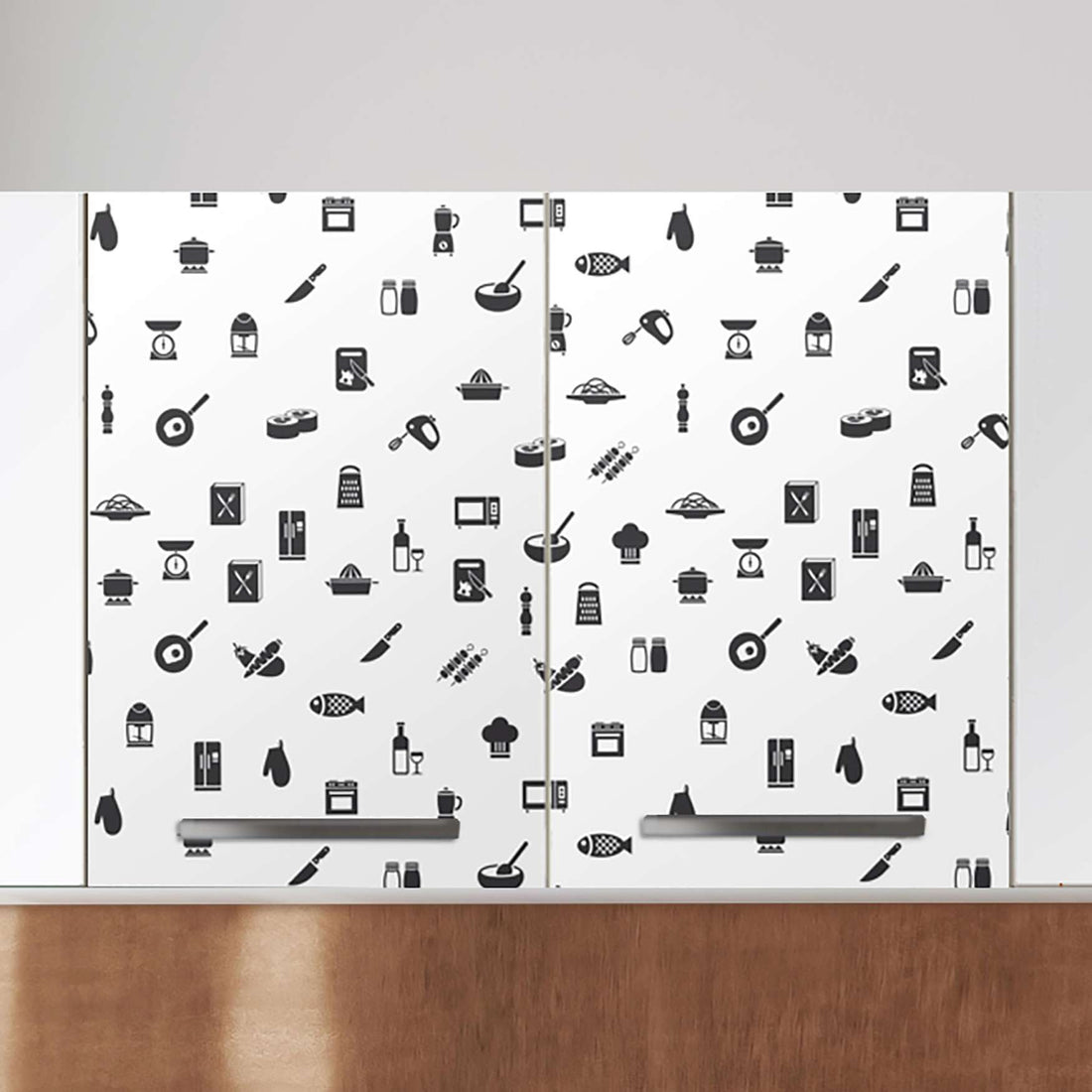 Klebefolie für die Küche Tasty - Wandschrank 80x60 cm - Zoom