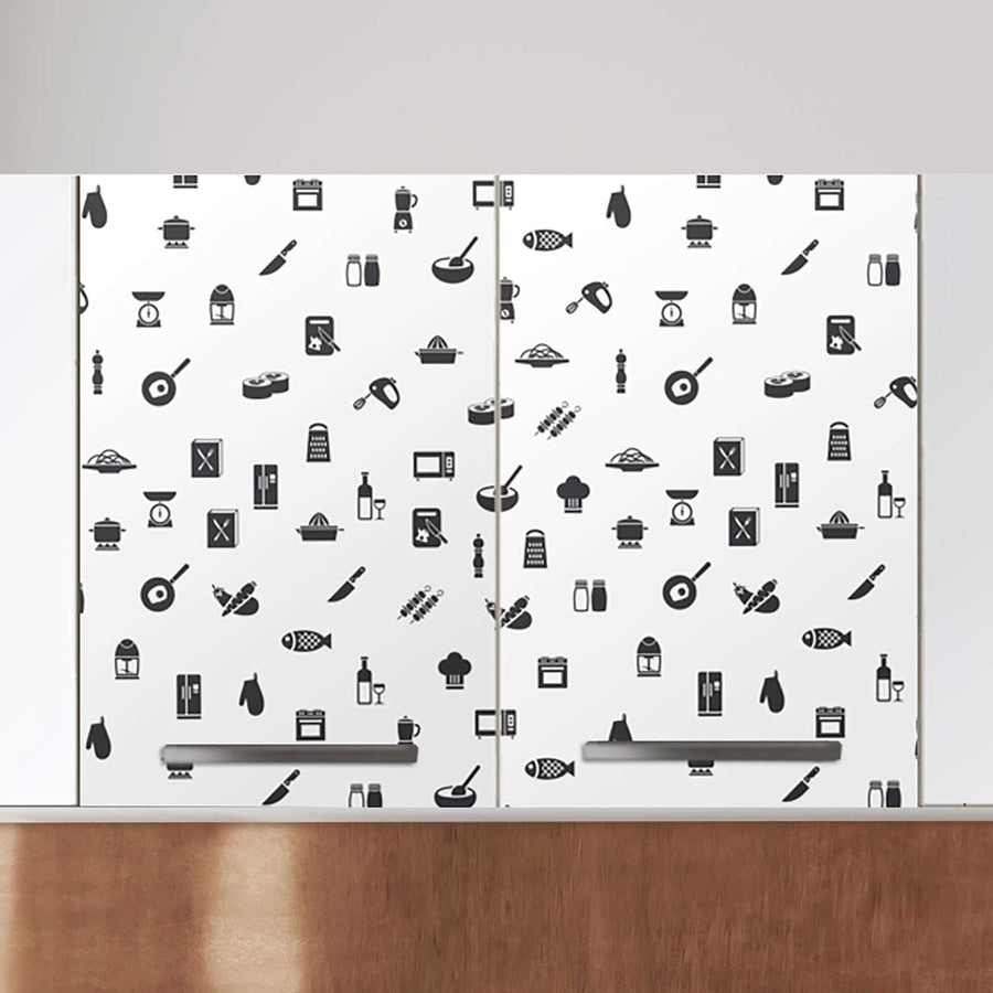 Klebefolie für die Küche Tasty - Wandschrank 80x60 cm - Zoom